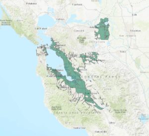 Screenshot of the CGS Map of the San Francisco Bay Area