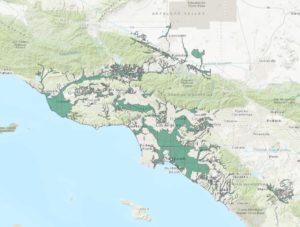 Screenshot of the CGS Map of the Los Angeles Area