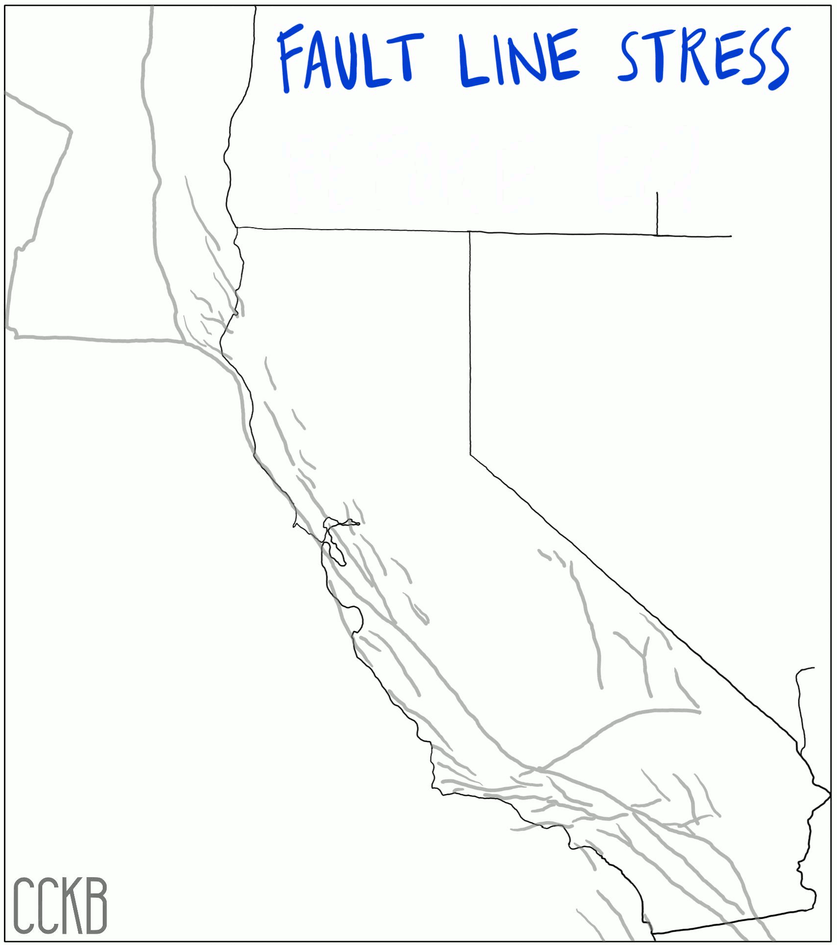 animated gif showing fault line stress before and after earthquake