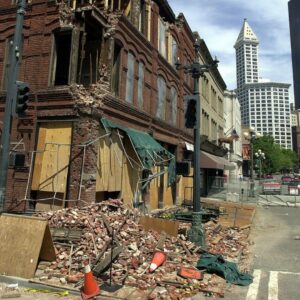 Nisqually Earthquake Damage to Cadillac Hotel